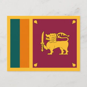 Vlag van Sri Lanka Briefkaart