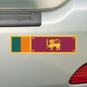 Vlag van Sri Lanka Bumpersticker (Op auto)