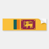 Vlag van Sri Lanka Bumpersticker (Voorkant)