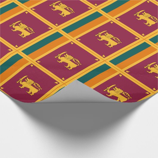 Vlag van Sri Lanka Cadeaupapier (Hoek)