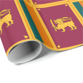 Vlag van Sri Lanka Cadeaupapier (Rol Hoek)