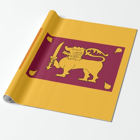 Vlag van Sri Lanka Cadeaupapier (Uitgerold)