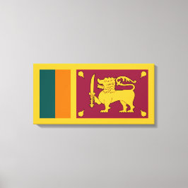 Vlag van Sri Lanka Canvas Afdruk
