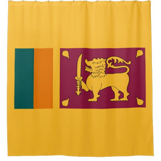 Vlag van Sri Lanka Douchegordijn (Voorkant)