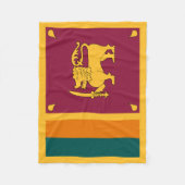 Vlag van Sri Lanka Fleece Deken (Voorkant)