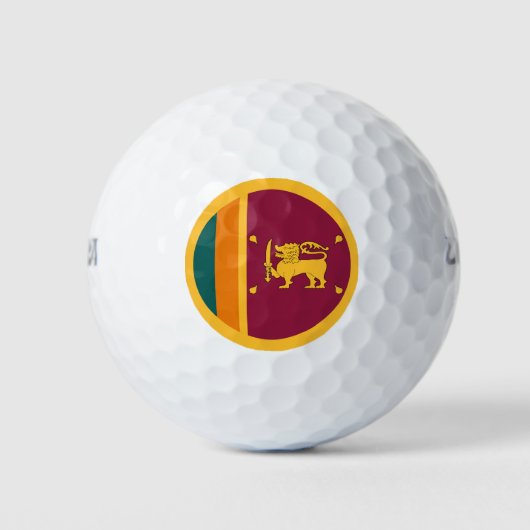 Vlag van Sri Lanka Golfballen (Voorkant)