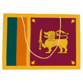 Vlag van Sri Lanka Groot Cadeauzakje (Achterkant)