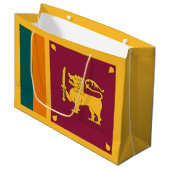 Vlag van Sri Lanka Groot Cadeauzakje (Voorkant Gekanteld)