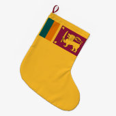 Vlag van Sri Lanka Grote Kerstsok (Voorkant (Hangend))