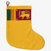 Vlag van Sri Lanka Grote Kerstsok (Voorkant)