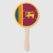 Vlag van Sri Lanka Handwaaier (Achterkant)