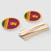 Vlag van Sri Lanka Handwaaier (Niet-gemonteerd)