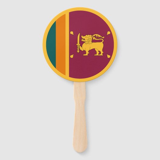 Vlag van Sri Lanka Handwaaier (Voorkant)