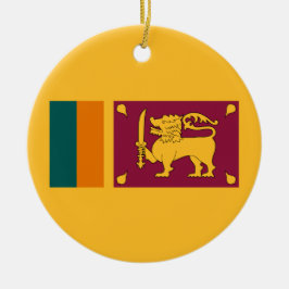 Vlag van Sri Lanka Keramisch Ornament