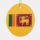 Vlag van Sri Lanka Keramisch Ornament (Links)
