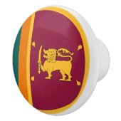 Vlag van Sri Lanka Keramische Knop (Rechts)