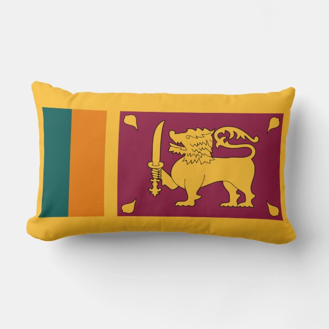 Vlag van Sri Lanka Kussen (Voorkant)