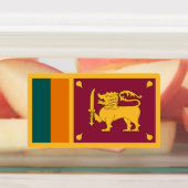 Vlag van Sri Lanka Labels (Aangebracht)
