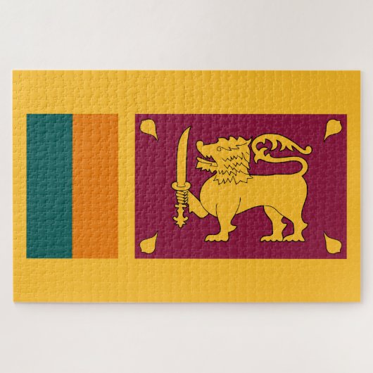 Vlag van Sri Lanka Legpuzzel (Horizontaal)