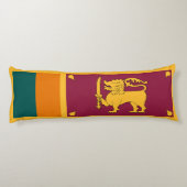 Vlag van Sri Lanka Lichaamskussen (Achterkant)