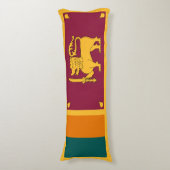 Vlag van Sri Lanka Lichaamskussen (Voorkant Verticaal)