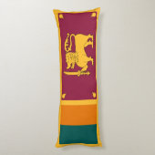 Vlag van Sri Lanka Lichaamskussen (Achterkant (Verticaal))