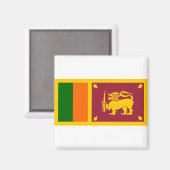 Vlag van Sri Lanka Magneet (Voorkant / Achterkant)