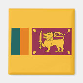 Vlag van Sri Lanka Magneet (Voorkant)