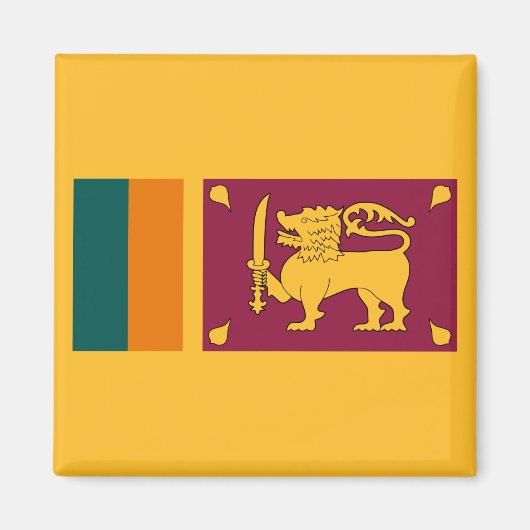 Vlag van Sri Lanka Magneet (Voorkant)