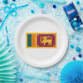 Vlag van Sri Lanka Papieren Bordje (Feest)