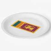 Vlag van Sri Lanka Papieren Bordje (Gekanteld)