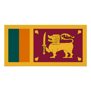 Vlag van Sri Lanka Perfect Poster