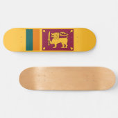 Vlag van Sri Lanka Persoonlijk Skateboard (Horizontaal)
