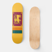 Vlag van Sri Lanka Persoonlijk Skateboard (Voorkant)