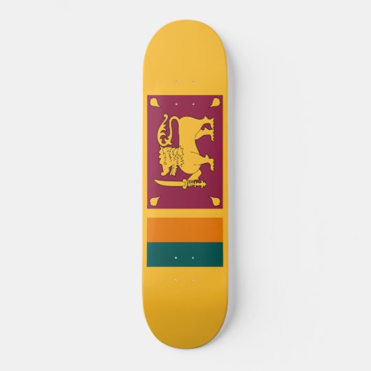 Vlag van Sri Lanka Persoonlijk Skateboard (Voorkant)