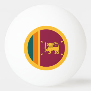 Vlag van Sri Lanka Pingpongbal