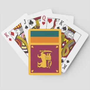 Vlag van Sri Lanka Pokerkaarten