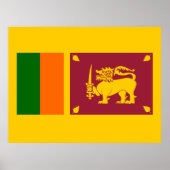 Vlag van Sri Lanka Poster (Voorkant)