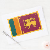 Vlag van Sri Lanka Rechthoekige Sticker (Envelop)