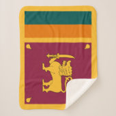 Vlag van Sri Lanka Sherpa Deken (Voorkant)