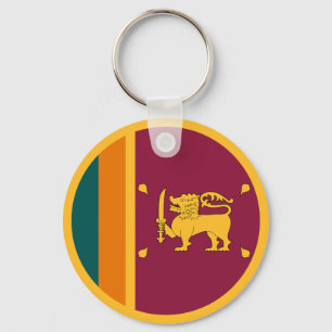 Vlag van Sri Lanka Sleutelhanger