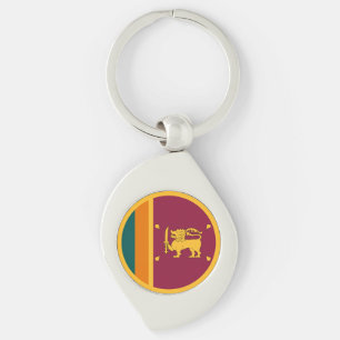 Vlag van Sri Lanka Sleutelhanger