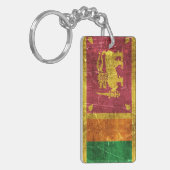 vlag van Sri Lanka Sleutelhanger (Voorkant Links)