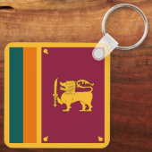 Vlag van Sri Lanka Sleutelhanger (Achterkant)