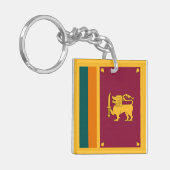 Vlag van Sri Lanka Sleutelhanger (Voorkant Links)