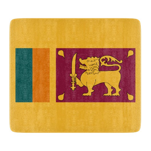 Vlag van Sri Lanka Snijplank (Voorkant)