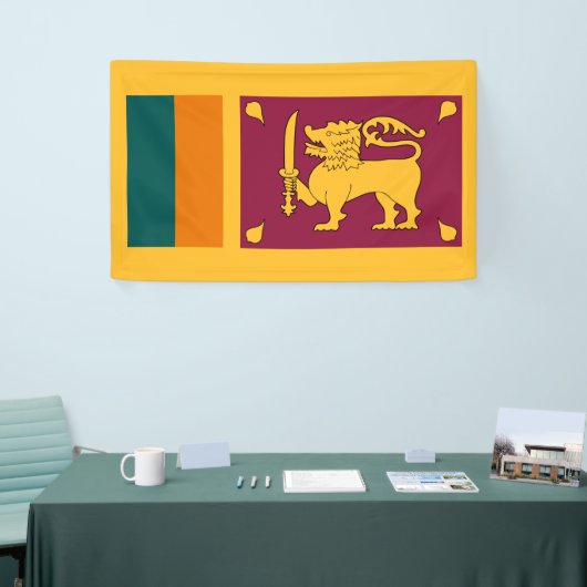 Vlag van Sri Lanka Spandoek (Beurs)