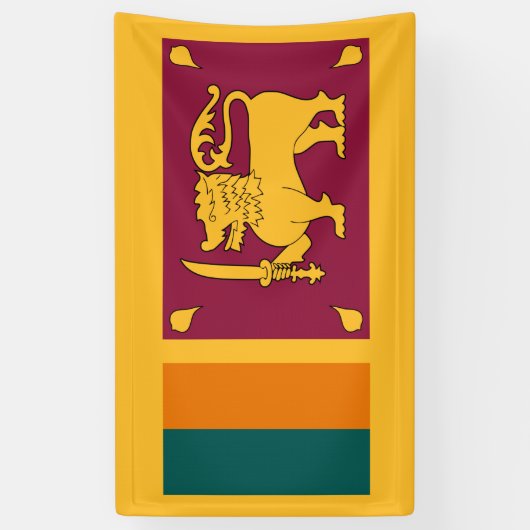Vlag van Sri Lanka Spandoek (Verticaal)