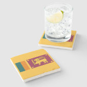 Vlag van Sri Lanka Stenen Onderzetter (Zijkant)