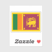 Vlag van Sri Lanka Sticker (Vel)